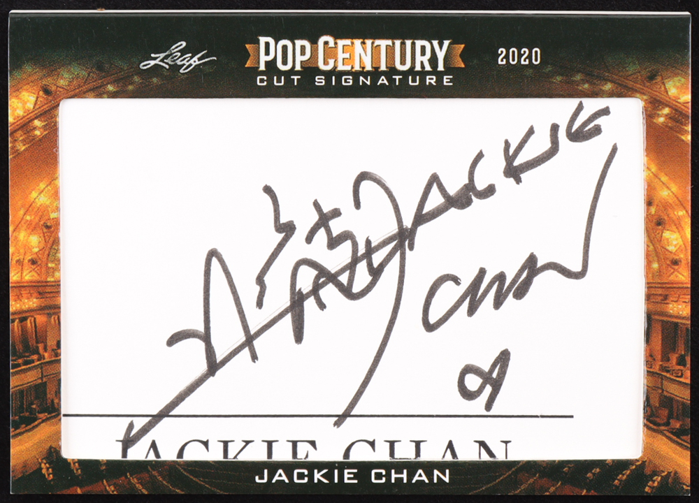 Jackie Chan 2020 Leaf Pop Century Cut Signature #PCCJC1 at PristineAuction.com Jackie Chan 2020 Leaf Pop Century Cut Signature #PCCJC1 at PristineAuction.com