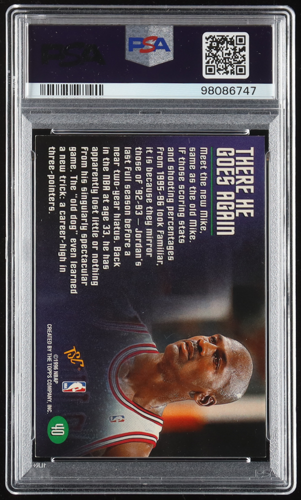 Michael Jordan 1995-96 Stadium Club Members Only #40 (PSA 7) at PristineAuction.com Michael Jordan 1995-96 Stadium Club Members Only #40 (PSA 7) at PristineAuction.com