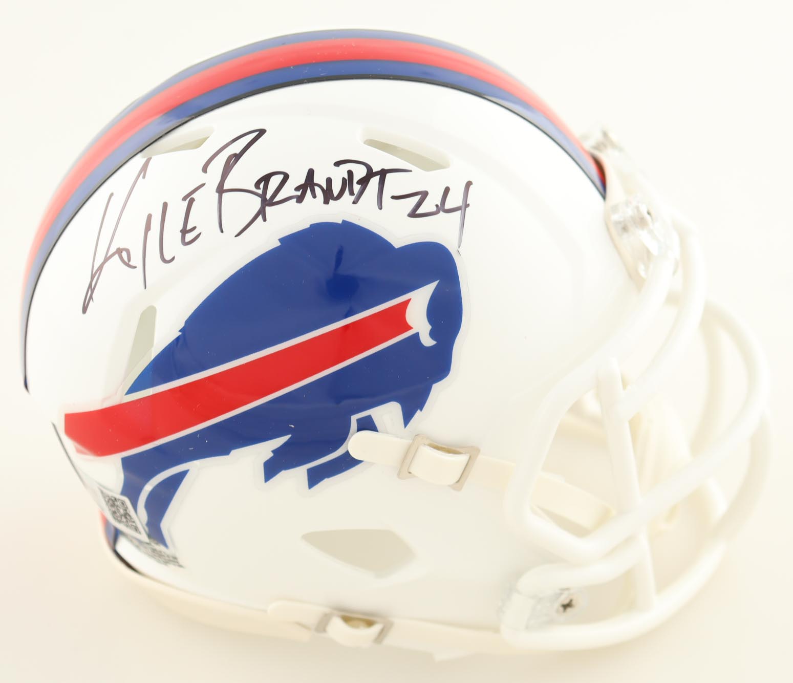 Kyle Brandt Signed Bills Speed Mini Helmet (TSE) at PristineAuction.com Kyle Brandt Signed Bills Speed Mini Helmet (TSE) at PristineAuction.com