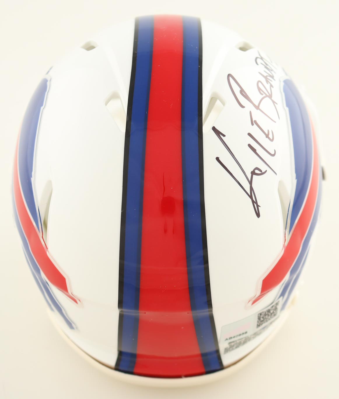 Kyle Brandt Signed Bills Speed Mini Helmet (TSE) at PristineAuction.com Kyle Brandt Signed Bills Speed Mini Helmet (TSE) at PristineAuction.com