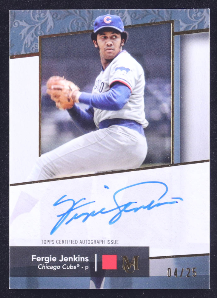 Fergie Jenkins 2024 Topps Museum Collection Archival Autographs Gold #AAFJ #4/25