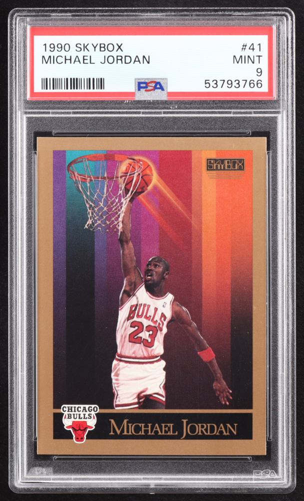 Michael Jordan 1990-91 SkyBox #41 (PSA 9) at PristineAuction.com Michael Jordan 1990-91 SkyBox #41 (PSA 9) at PristineAuction.com
