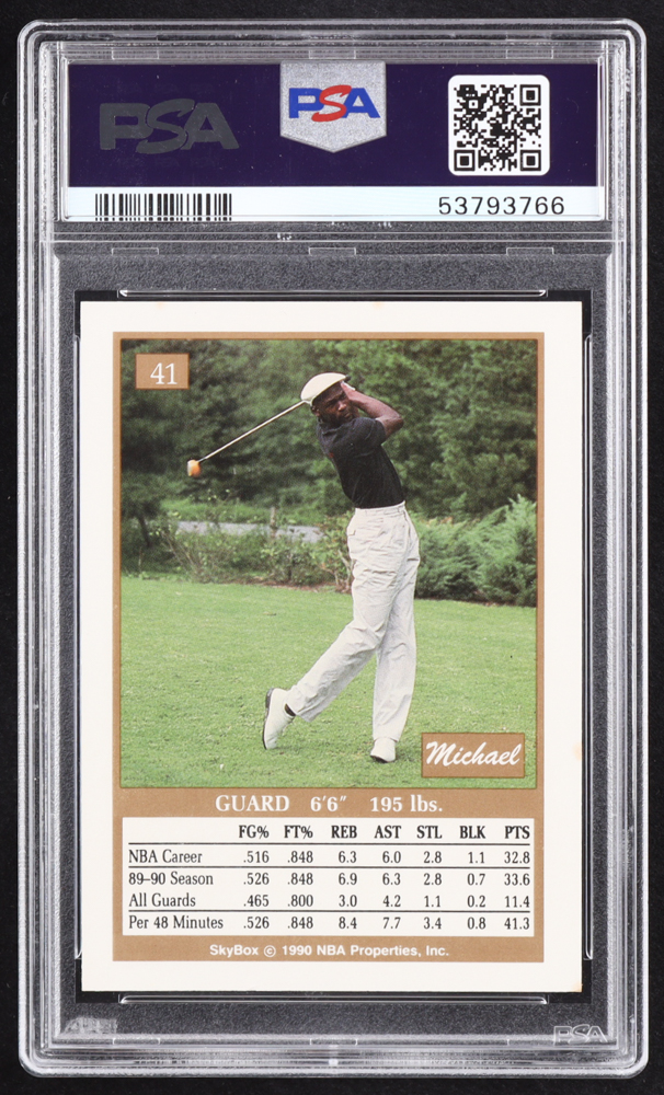 Michael Jordan 1990-91 SkyBox #41 (PSA 9) at PristineAuction.com Michael Jordan 1990-91 SkyBox #41 (PSA 9) at PristineAuction.com