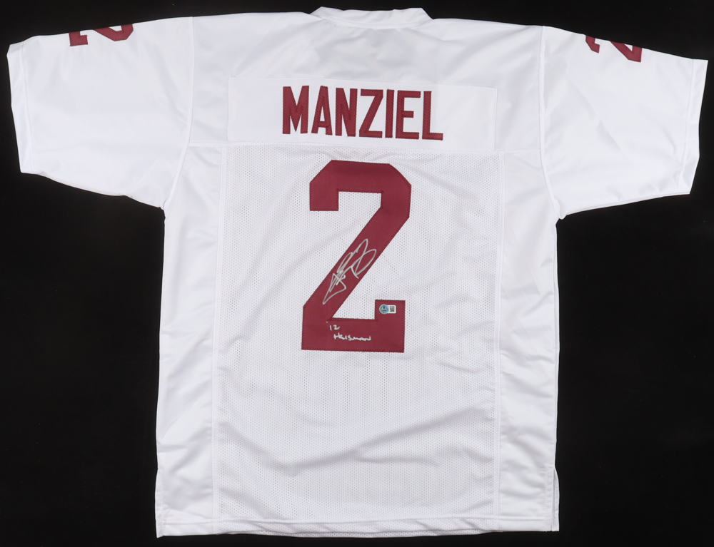 Johnny Manziel Signed Jersey Inscribed "2012 Heisman" (Beckett) at PristineAuction.com Johnny Manziel Signed Jersey Inscribed "2012 Heisman" (Beckett) at PristineAuction.com