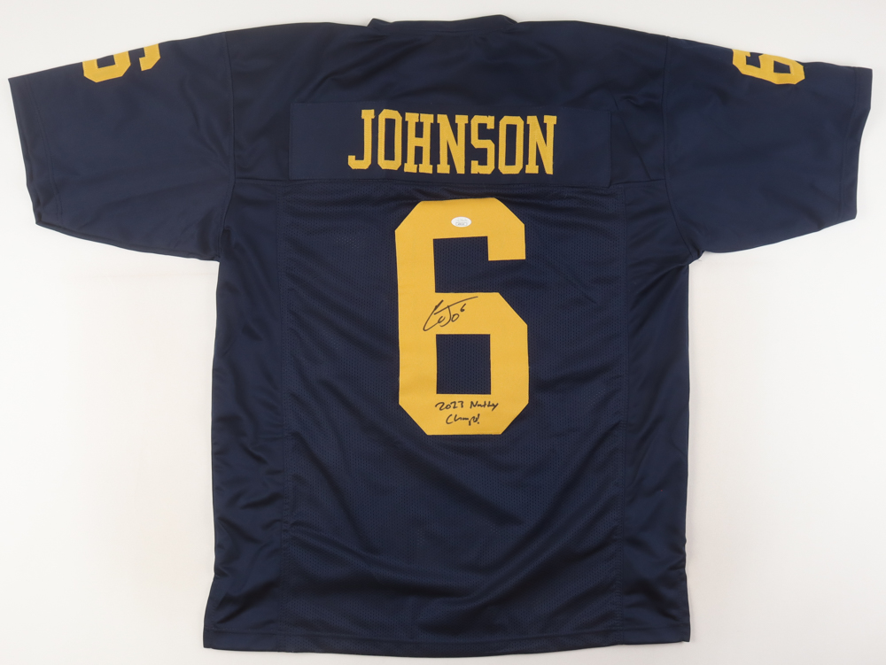 Cornelius Johnson Signed Jersey Inscribed "2023 Natl Champs!" (JSA) at PristineAuction.com Cornelius Johnson Signed Jersey Inscribed "2023 Natl Champs!" (JSA) at PristineAuction.com