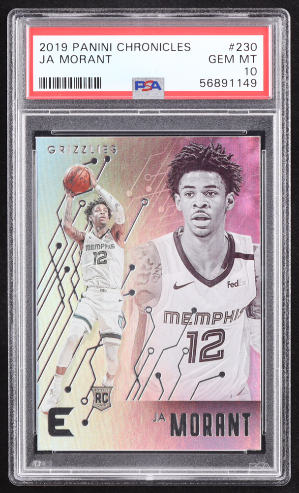 Ja Morant 2019-20 Panini Chronicles #230 Essentials RC (PSA 10) at PristineAuction.com Ja Morant 2019-20 Panini Chronicles #230 Essentials RC (PSA 10) at PristineAuction.com