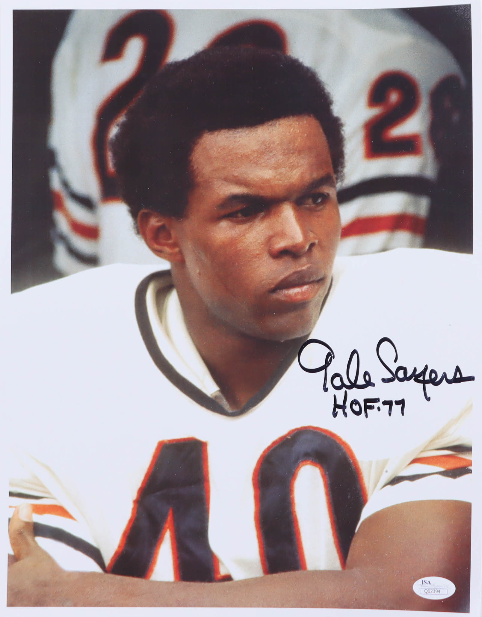 Gale Sayers Signed Bears 11x14 Photo Inscribed "HOF 77" (JSA ...