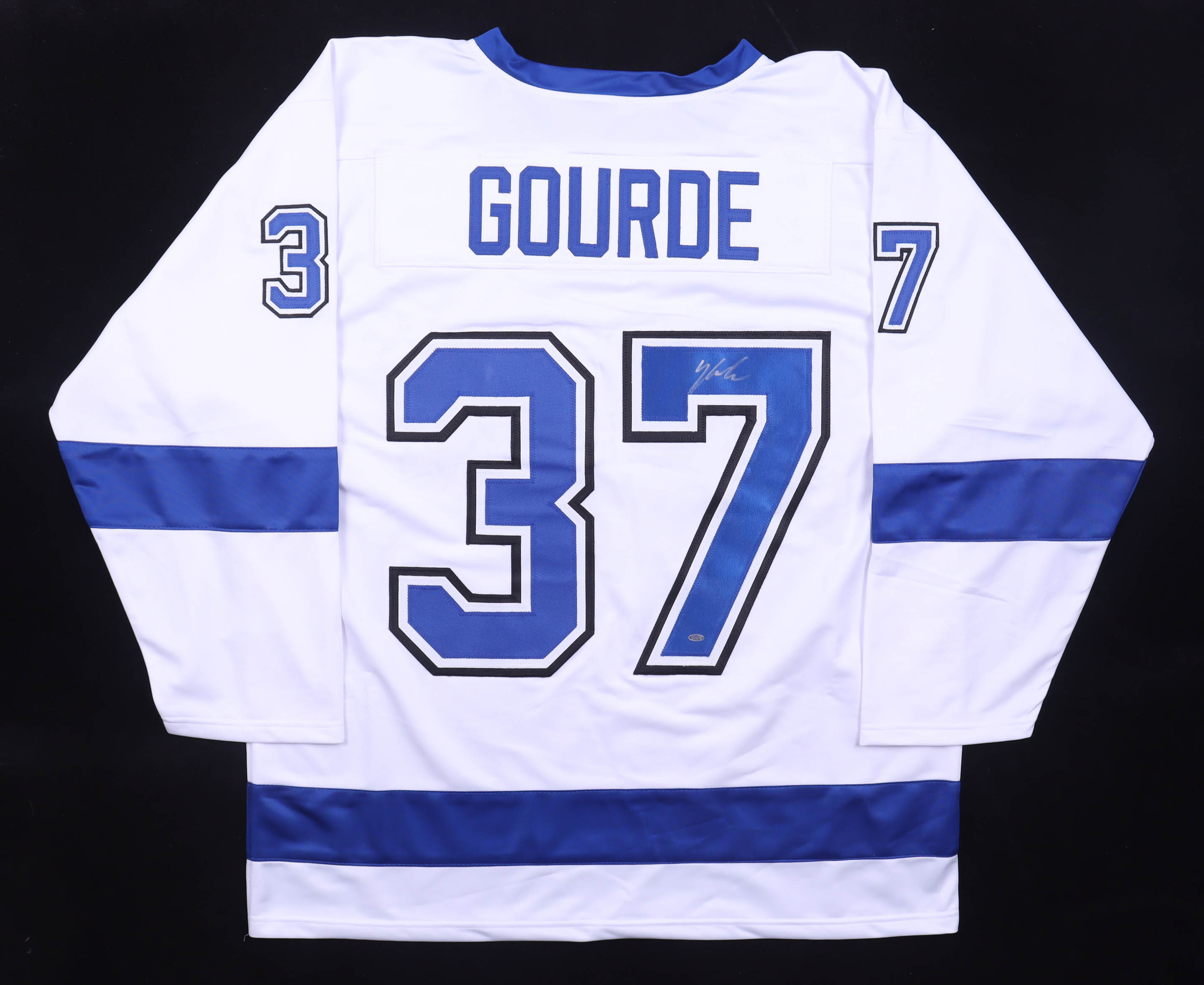 Yanni Gourde Signed Jersey (OKAuthentics) at PristineAuction.com Yanni Gourde Signed Jersey (OKAuthentics) at PristineAuction.com