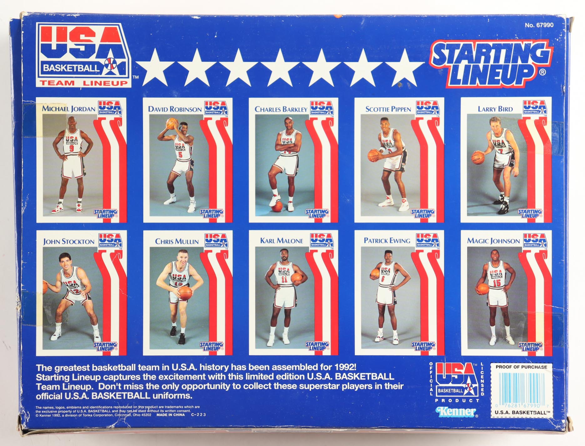 1992 Starting Lineup Team "Dream Team" USA Basketball Players Action Figure Set with Michael Jordan, Magic Johnson & Larry Bird at PristineAuction.com 1992 Starting Lineup Team "Dream Team" USA Basketball Players Action Figure Set with Michael Jordan, Magic Johnson & Larry Bird at PristineAuction.com