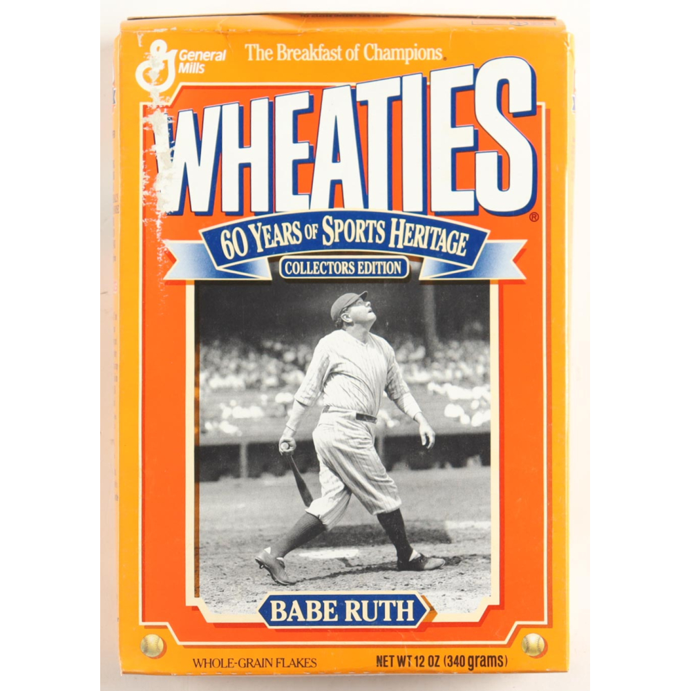 Babe Ruth Yankees Collectors Edition Wheaties Cereal Box | Pristine Auction