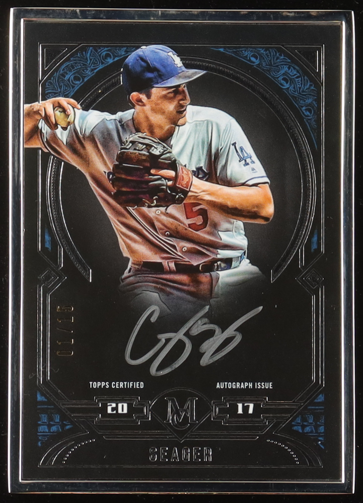 Corey Seager 2017 Topps Museum Collection Framed Museum Collection Autographs #MFACSE #01/15 at PristineAuction.com Corey Seager 2017 Topps Museum Collection Framed Museum Collection Autographs #MFACSE #01/15 at PristineAuction.com