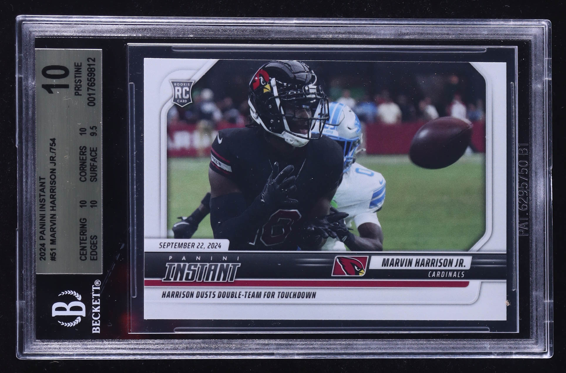 Marvin Harrison Jr. 2024 Panini Instant #51 RC (BGS 10) at PristineAuction.com Marvin Harrison Jr. 2024 Panini Instant #51 RC (BGS 10) at PristineAuction.com