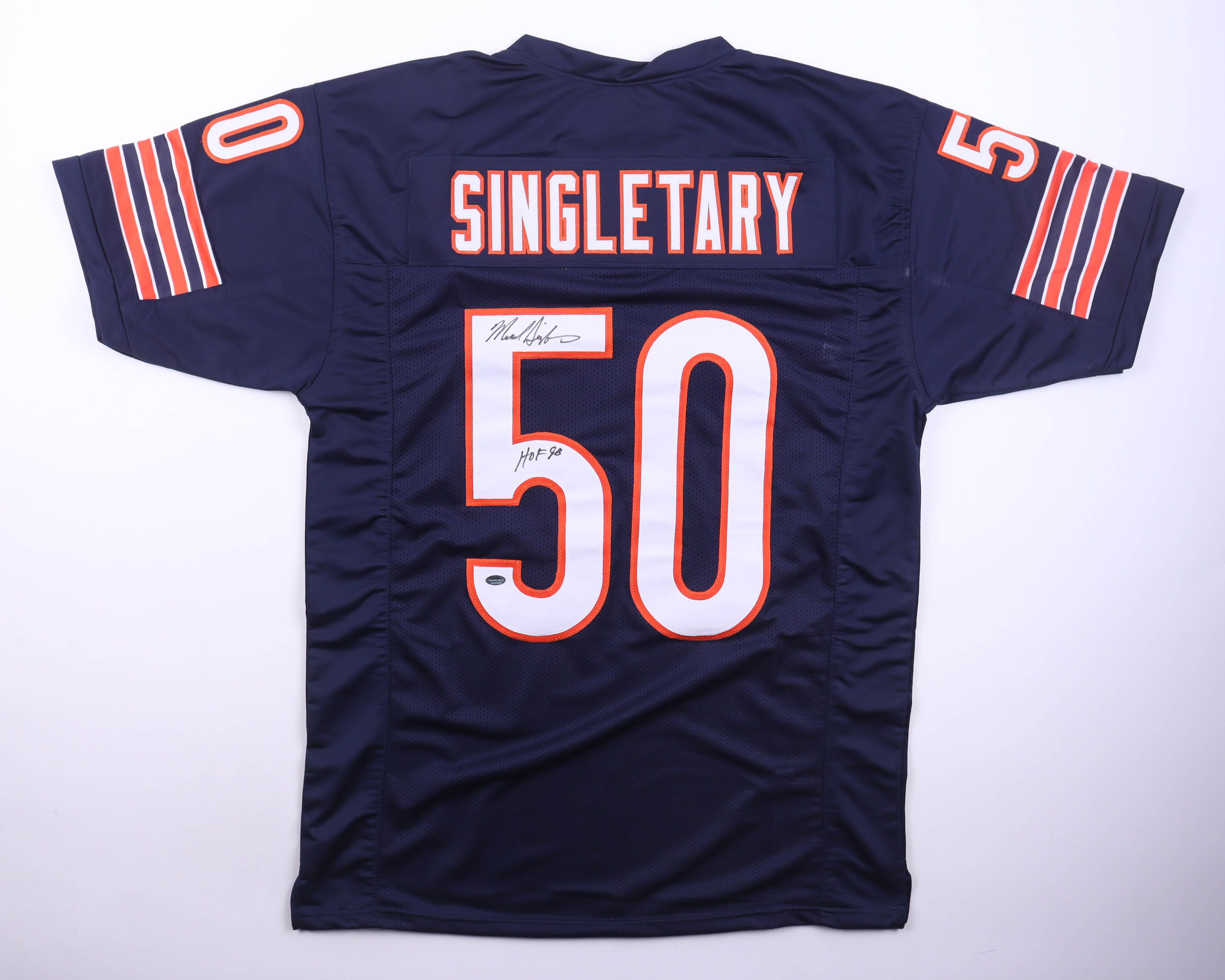 Mike Singletary Signed Jersey Inscribed "HOF 98" (Schwartz) at PristineAuction.com Mike Singletary Signed Jersey Inscribed "HOF 98" (Schwartz) at PristineAuction.com