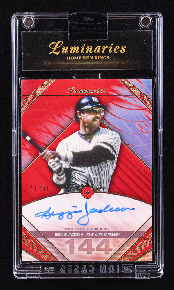 Reggie Jackson 2024 Topps Luminaries Home Run Kings Autographs Red #HRKRJ1 #10/10