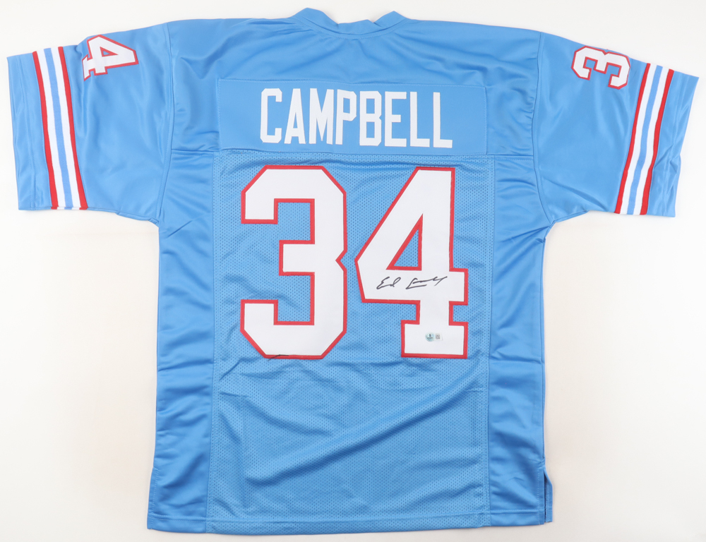 Earl Campbell Signed Jersey (Beckett) at PristineAuction.com Earl Campbell Signed Jersey (Beckett) at PristineAuction.com