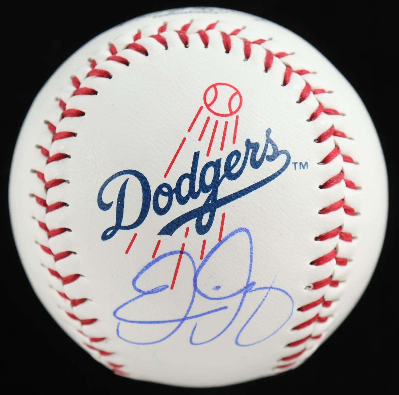 Eric Gagne Signed OML Dodgers Logo Baseball (All World Memorabilia) at PristineAuction.com Eric Gagne Signed OML Dodgers Logo Baseball (All World Memorabilia) at PristineAuction.com
