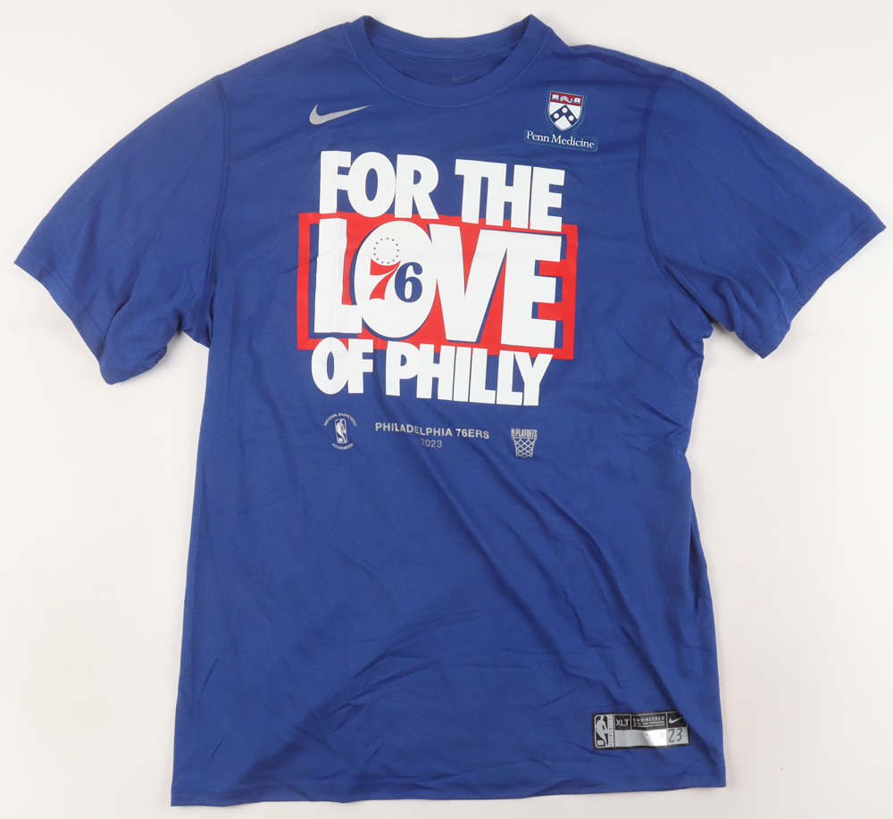 76ers Team-Issued Warm Up Shirt (Fanatics) at PristineAuction.com 76ers Team-Issued Warm Up Shirt (Fanatics) at PristineAuction.com