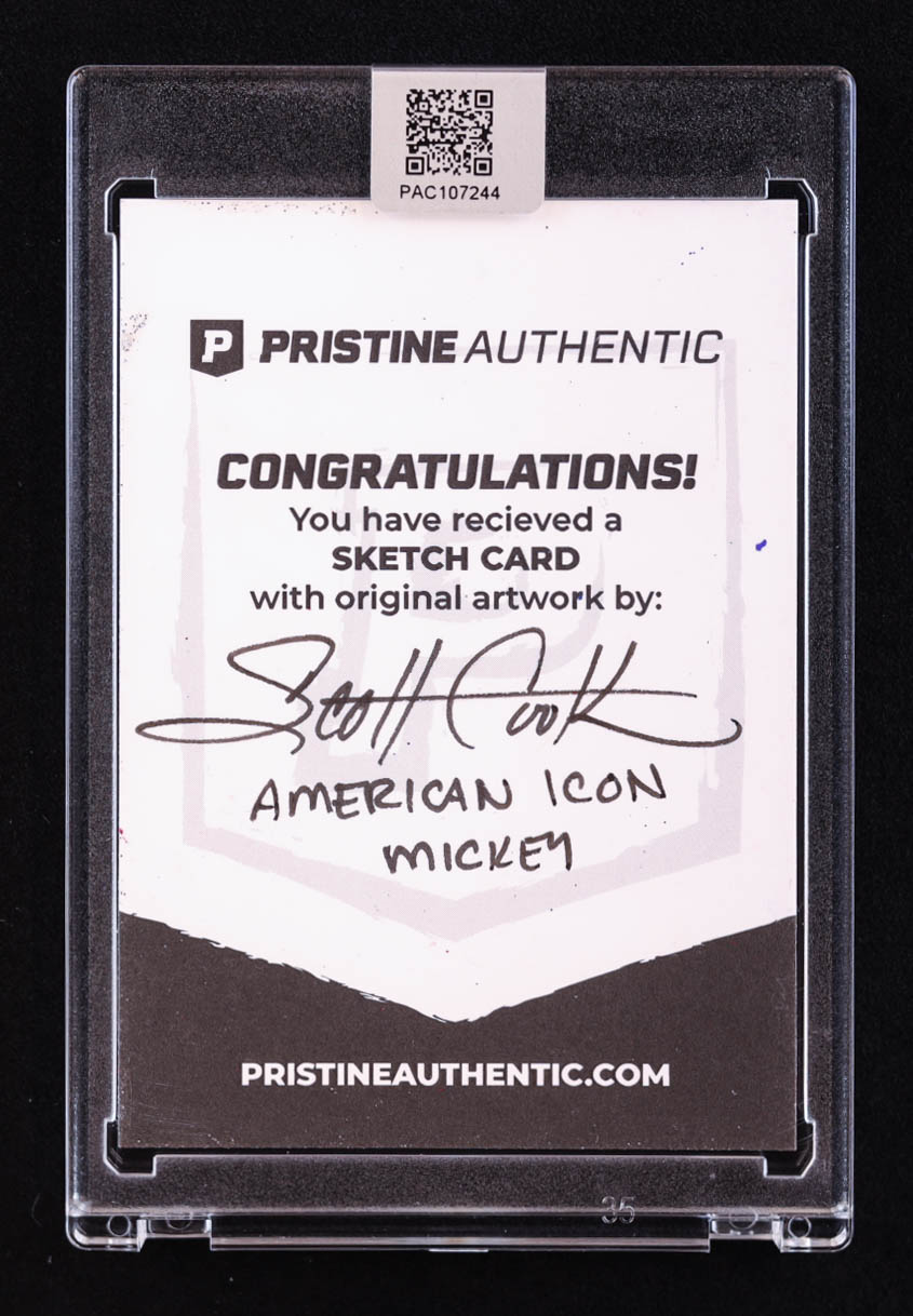 Mickey Mouse | Disney | Original Art Sketch Card by Scott Cook (1/1 Original Art) at PristineAuction.com Mickey Mouse | Disney | Original Art Sketch Card by Scott Cook (1/1 Original Art) at PristineAuction.com