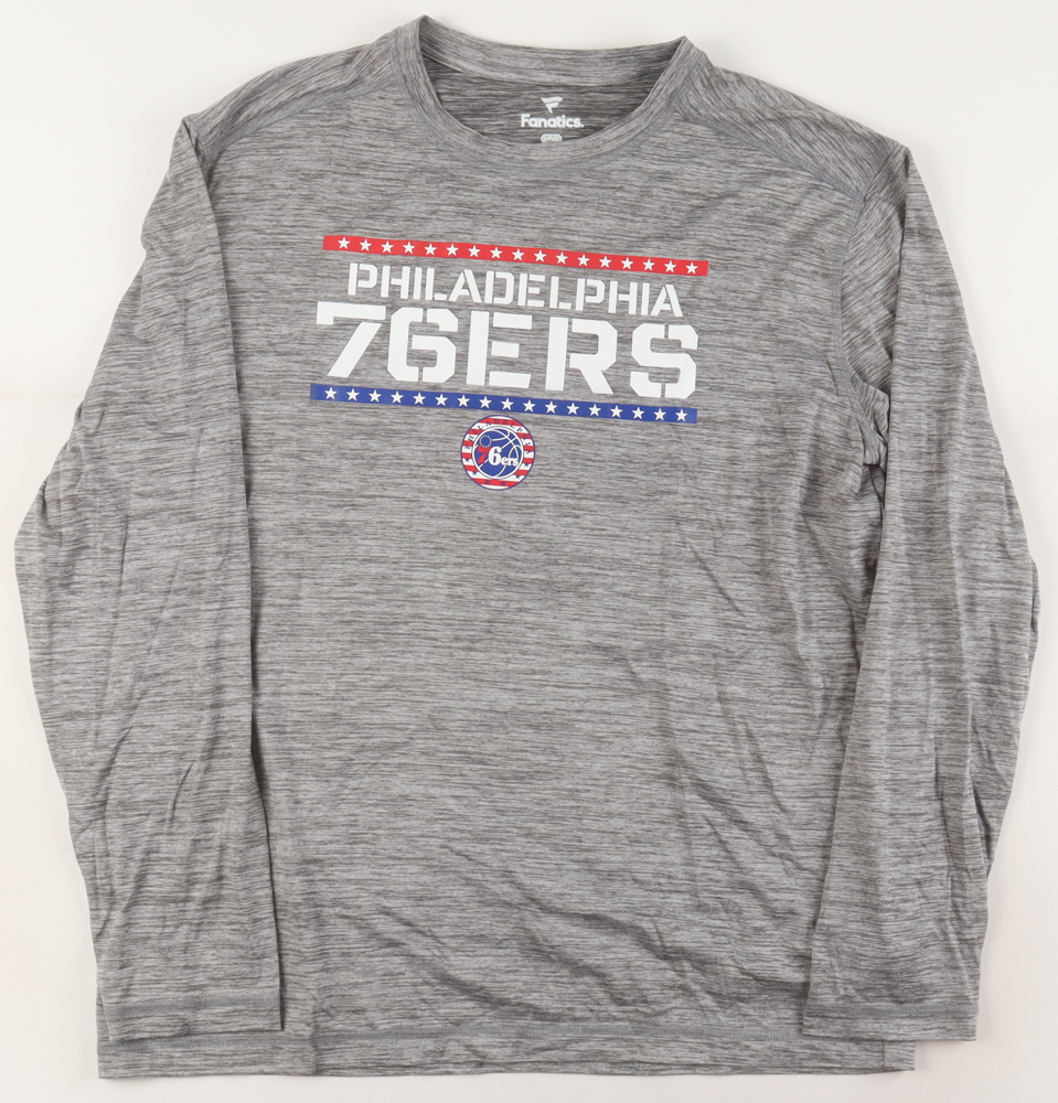 76ers Team-Issued Warm Up Shirt (Fanatics) at PristineAuction.com 76ers Team-Issued Warm Up Shirt (Fanatics) at PristineAuction.com