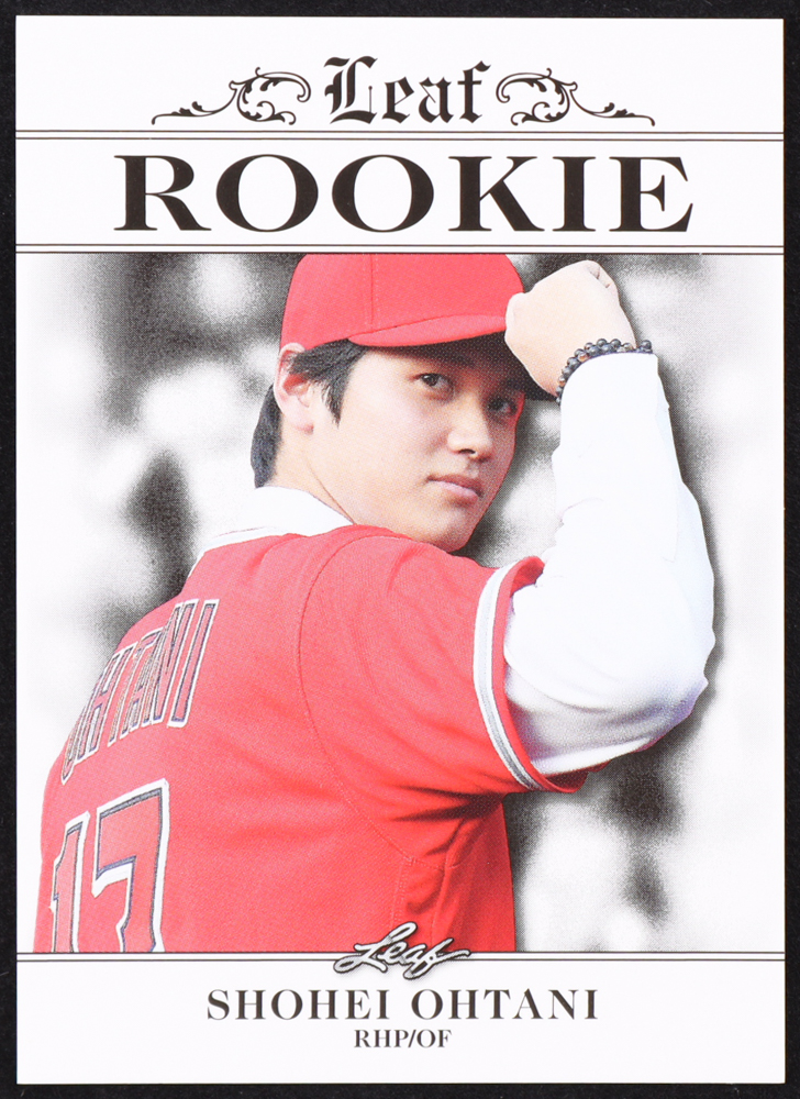 Shohei Ohtani 2018 Leaf Ohtani Rookie Achievement #RA01 RC at PristineAuction.com Shohei Ohtani 2018 Leaf Ohtani Rookie Achievement #RA01 RC at PristineAuction.com