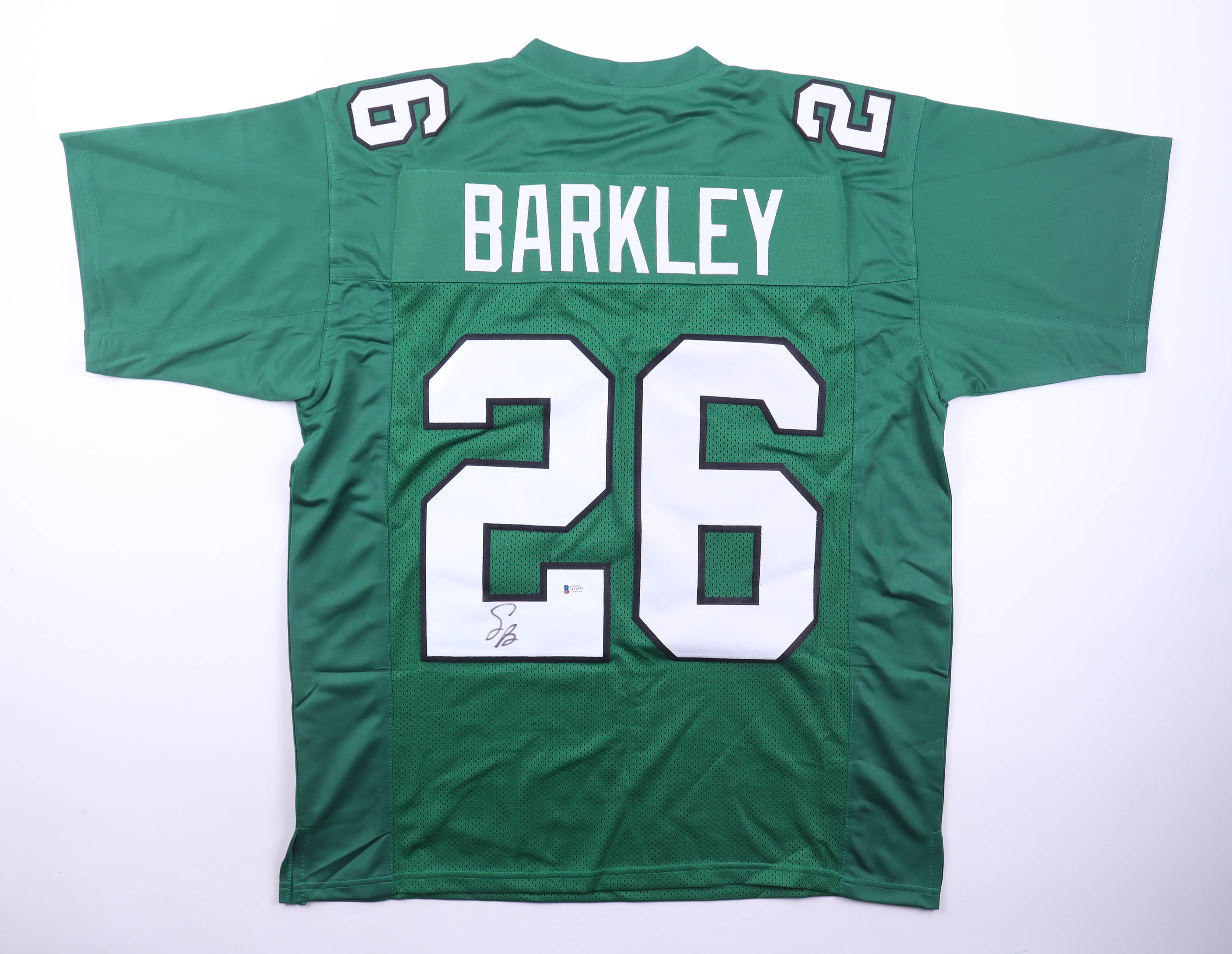 Saquon Barkley Signed Jersey (Beckett) at PristineAuction.com Saquon Barkley Signed Jersey (Beckett) at PristineAuction.com