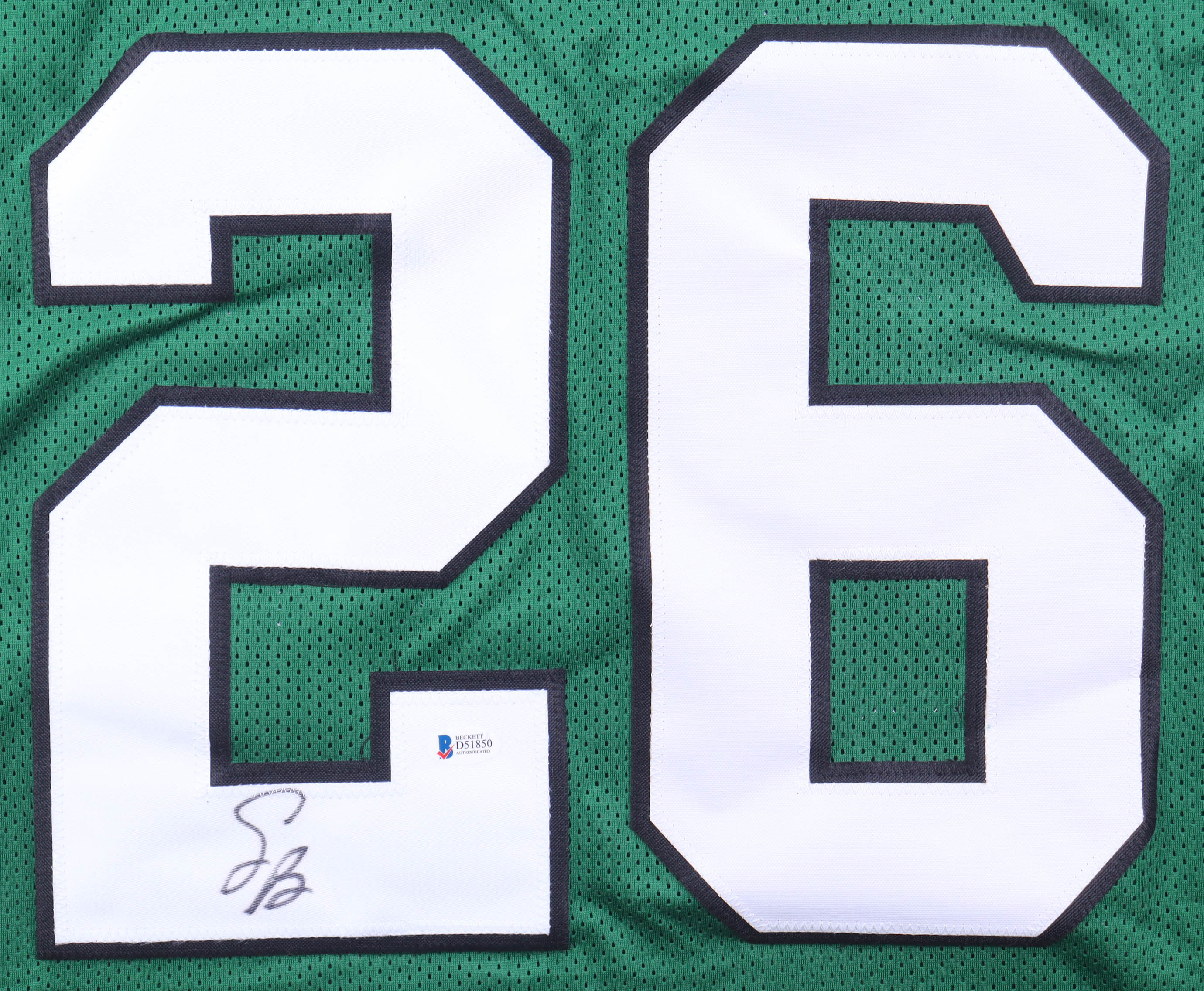 Saquon Barkley Signed Jersey (Beckett) at PristineAuction.com Saquon Barkley Signed Jersey (Beckett) at PristineAuction.com