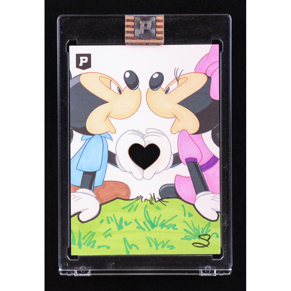 Mickey & Minnie Mouse | Disney | Original Art Sketch Card by Scott Cook (1/1 Original Art) at PristineAuction.com