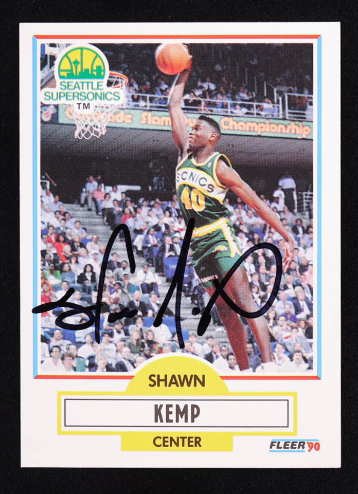 Shawn Kemp Signed 1990-91 Fleer #178 RC (AWM) at PristineAuction.com Shawn Kemp Signed 1990-91 Fleer #178 RC (AWM) at PristineAuction.com