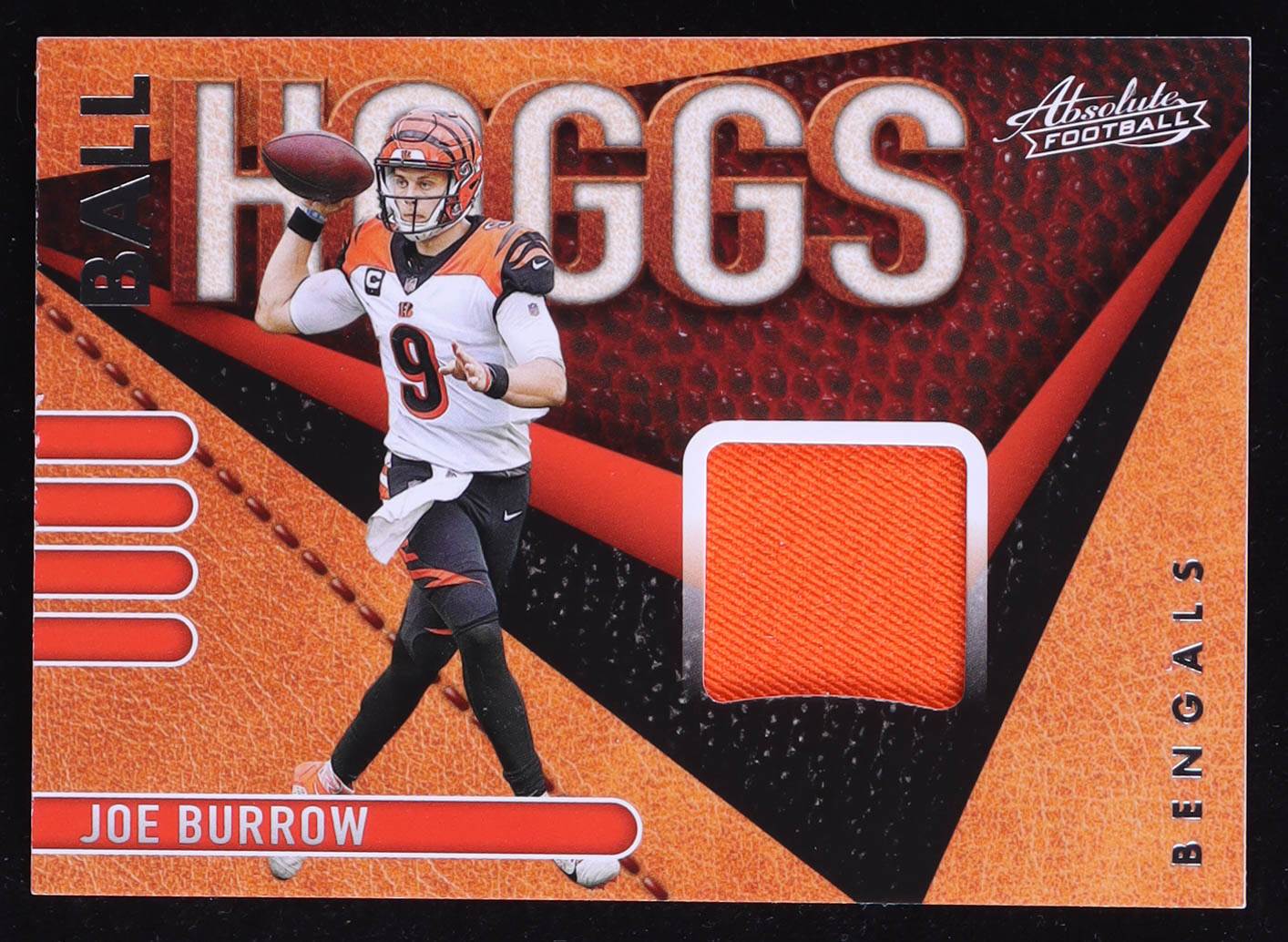 Joe Burrow 2021 Absolute Ball Hoggs Materials #2 at PristineAuction.com Joe Burrow 2021 Absolute Ball Hoggs Materials #2 at PristineAuction.com