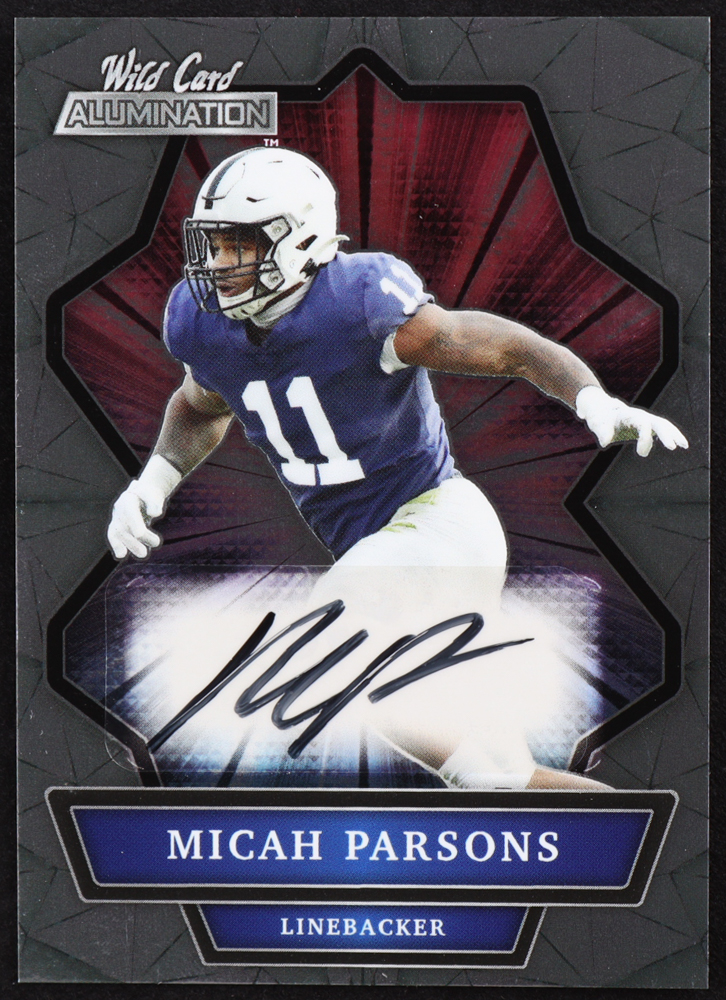 Micah Parsons 2021 Wild Card Alumination Autographs Silver #ABCA RC at PristineAuction.com Micah Parsons 2021 Wild Card Alumination Autographs Silver #ABCA RC at PristineAuction.com