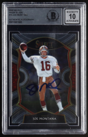 Joe Montana Signed 2020 Select Prizm Silver (BGS | Auto Grade 10) at PristineAuction.com