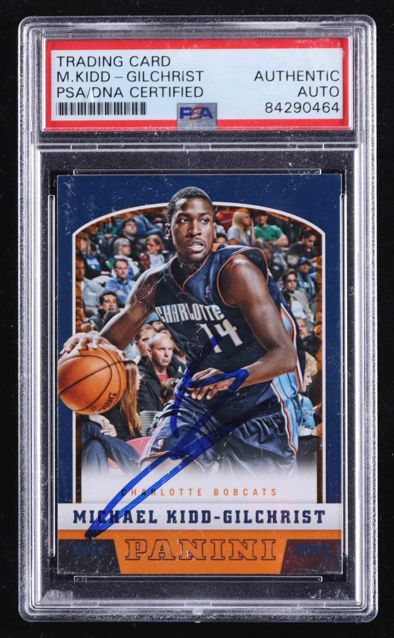 Michael Kidd-Gilchrist Signed 2012-13 Panini #218 RC (PSA) at PristineAuction.com Michael Kidd-Gilchrist Signed 2012-13 Panini #218 RC (PSA) at PristineAuction.com