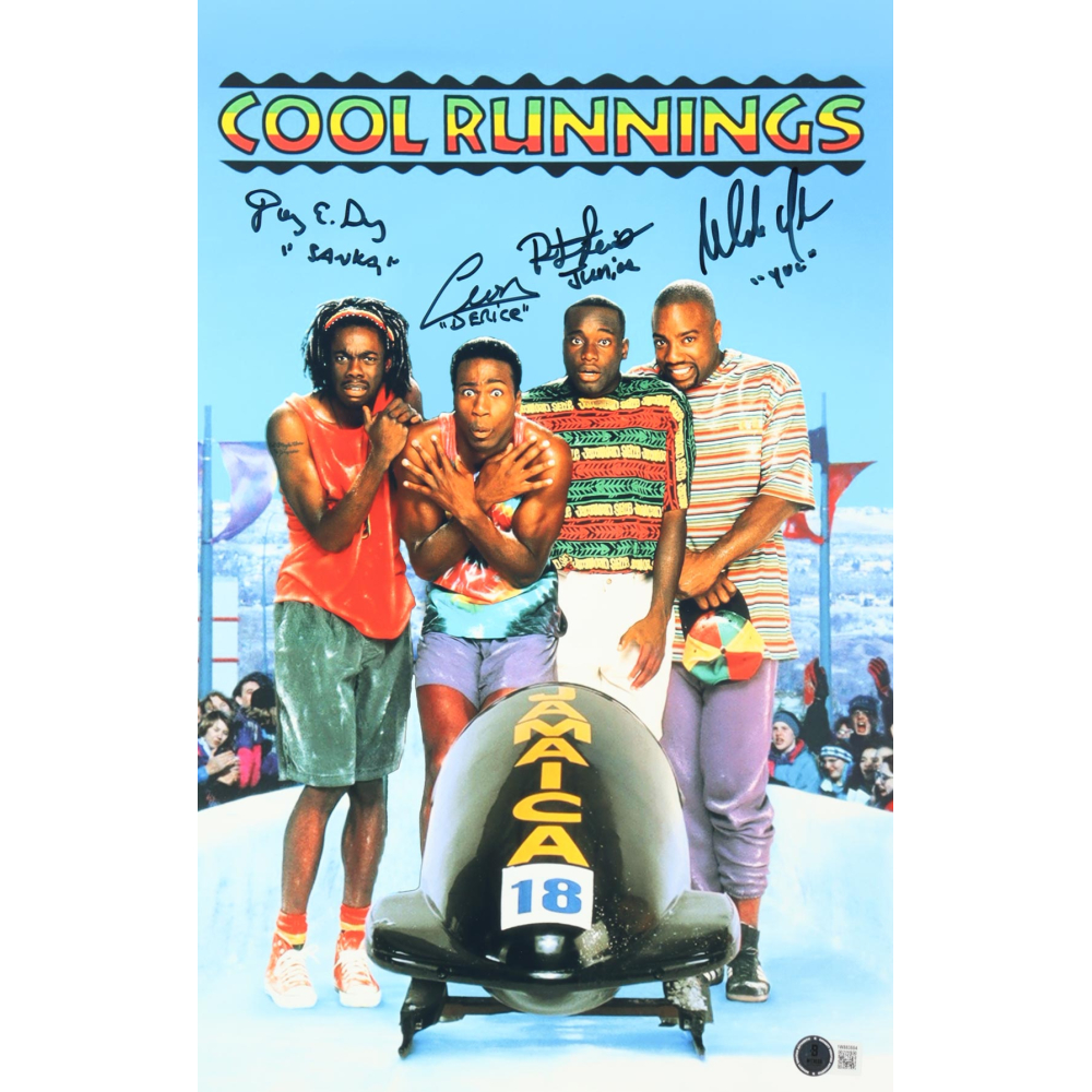 "Cool Runnings" 11x17 Photo Signed By (4) with Malik Yabo, Doug E. Doug, Rawle Lewis & Leon Robinson with Character Name Inscriptions (Beckett) at PristineAuction.com