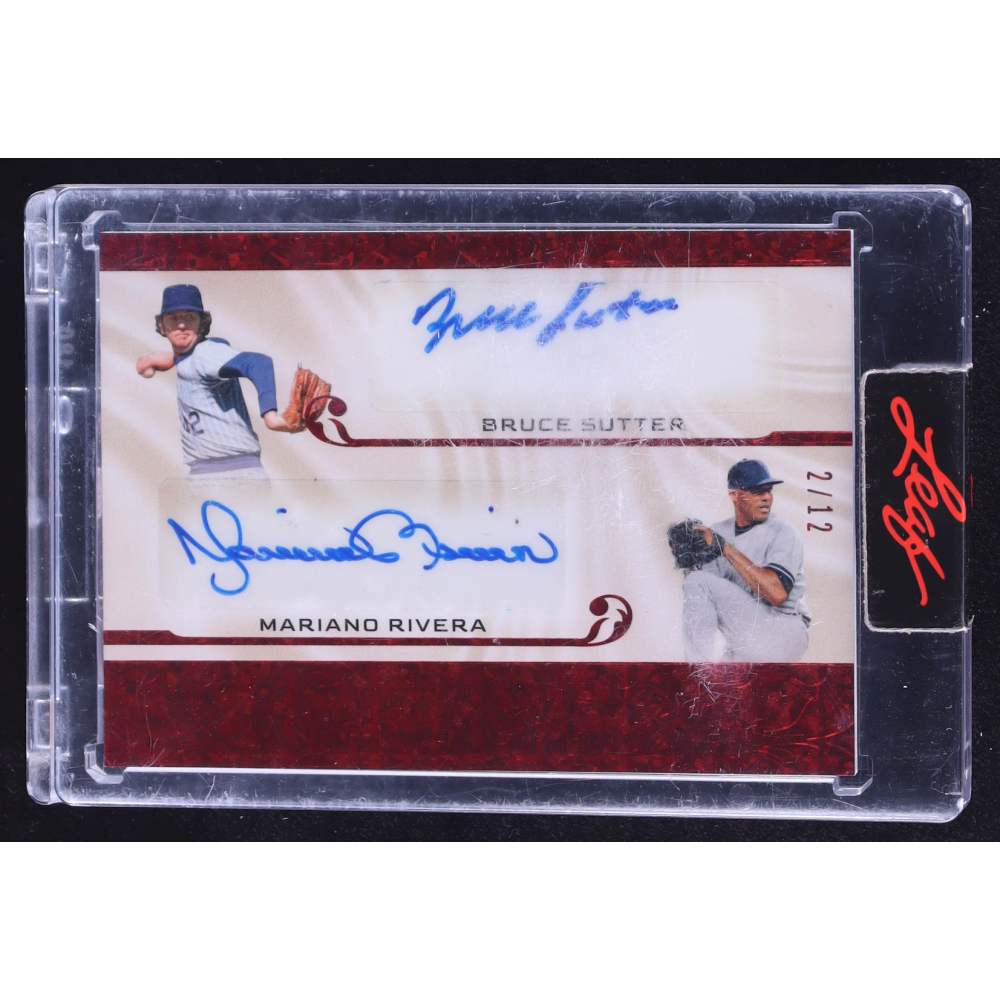 Sutter's Signature Mariano Rivera / Bruce Sutter 2023 Leaf Superlative Signatures #S2-3 #2 ...