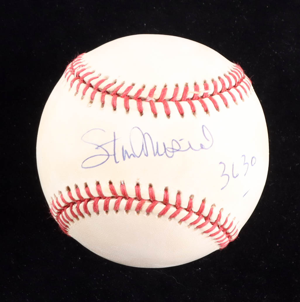 Stan Musial Signed ONL Baseball Inscribed "3630" (PSA) at PristineAuction.com Stan Musial Signed ONL Baseball Inscribed "3630" (PSA) at PristineAuction.com
