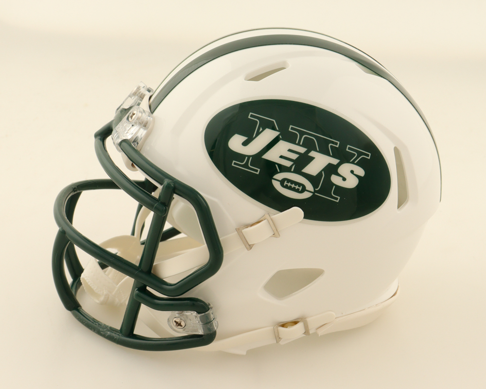 Wayne Chrebet Signed Jets Throwback Alternate Speed Mini Helmet (Schwartz) at PristineAuction.com Wayne Chrebet Signed Jets Throwback Alternate Speed Mini Helmet (Schwartz) at PristineAuction.com