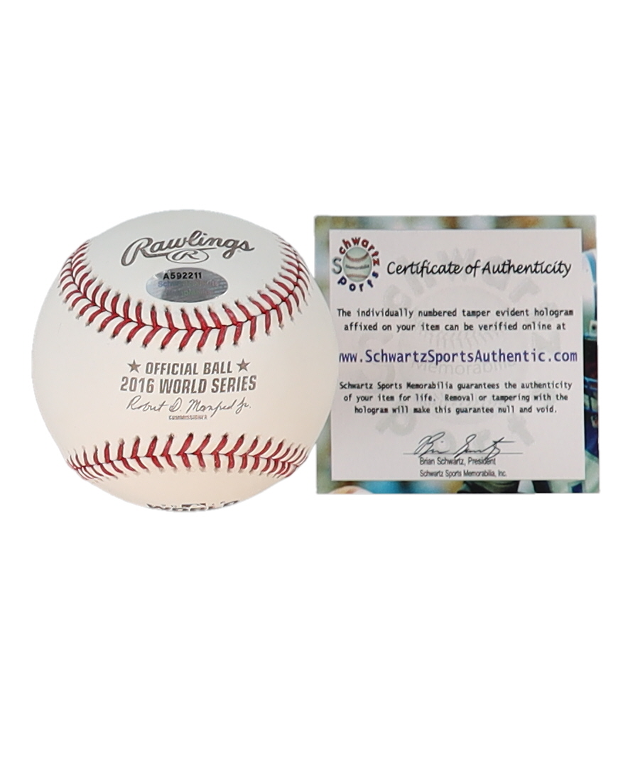 Travis Wood Signed 2016 World Series Baseball Inscribed "2016 WS Champs" (Schwartz) at PristineAuction.com Travis Wood Signed 2016 World Series Baseball Inscribed "2016 WS Champs" (Schwartz) at PristineAuction.com