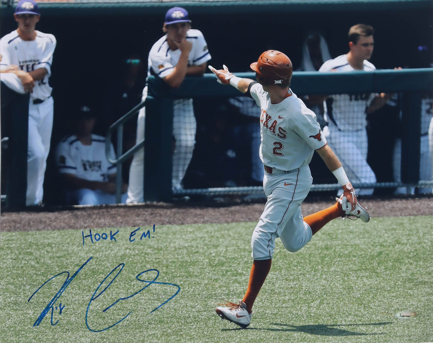 Kody Clemens signed Longhorns 16x20 Photo Inscribed "Hook Em!" (TriStar) at PristineAuction.com Kody Clemens signed Longhorns 16x20 Photo Inscribed "Hook Em!" (TriStar) at PristineAuction.com