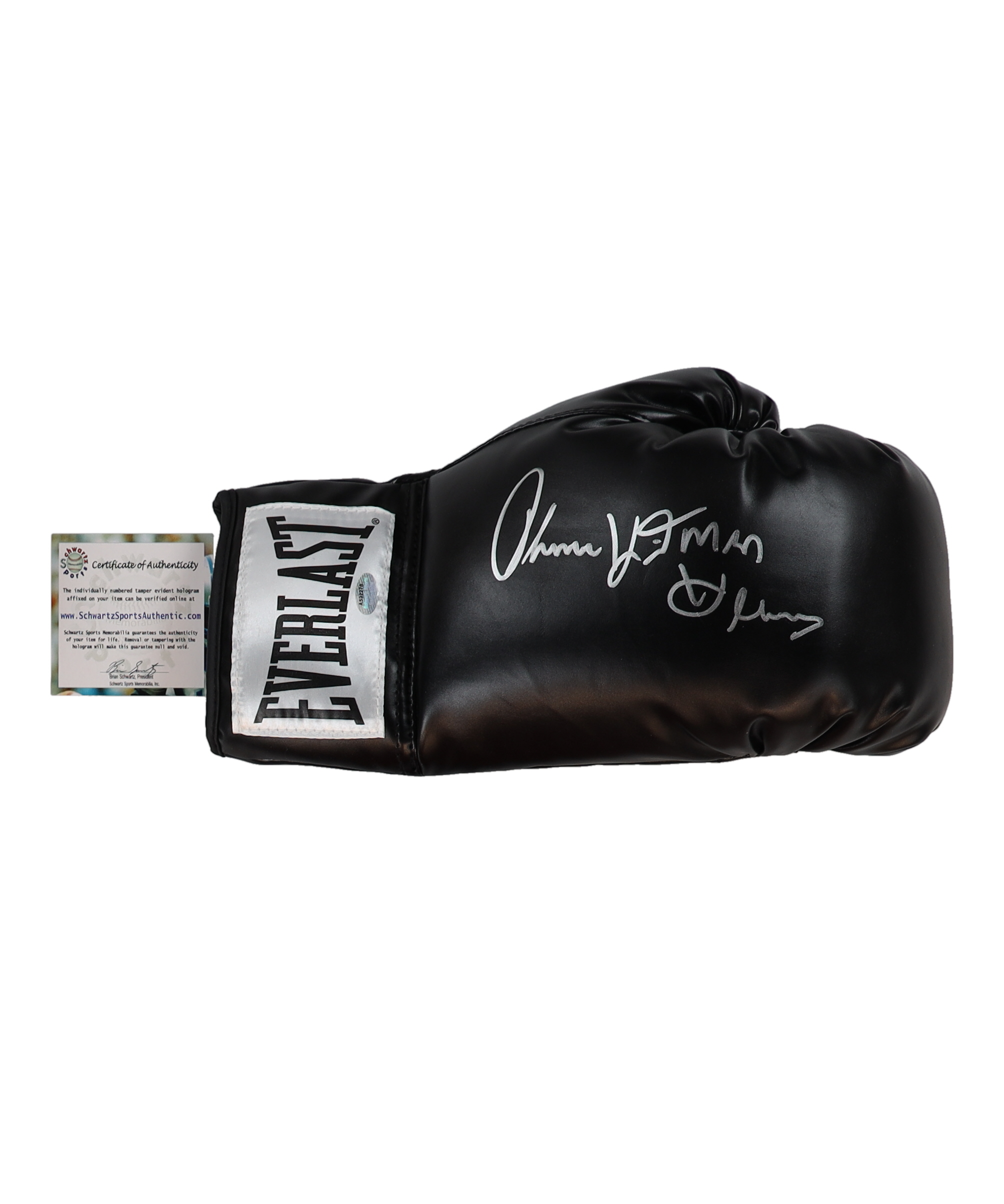 Thomas "Hitman" Hearns Signed Everlast Boxing Glove (Schwartz) at PristineAuction.com Thomas "Hitman" Hearns Signed Everlast Boxing Glove (Schwartz) at PristineAuction.com