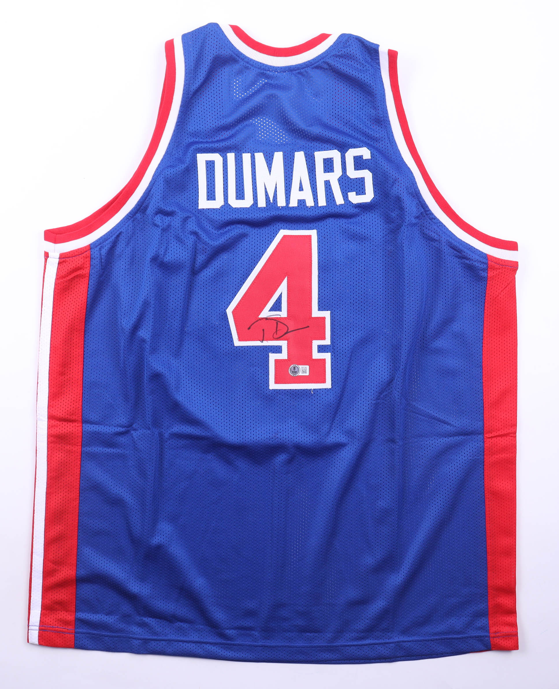 Joe Dumars Signed Jersey (Beckett) at PristineAuction.com Joe Dumars Signed Jersey (Beckett) at PristineAuction.com
