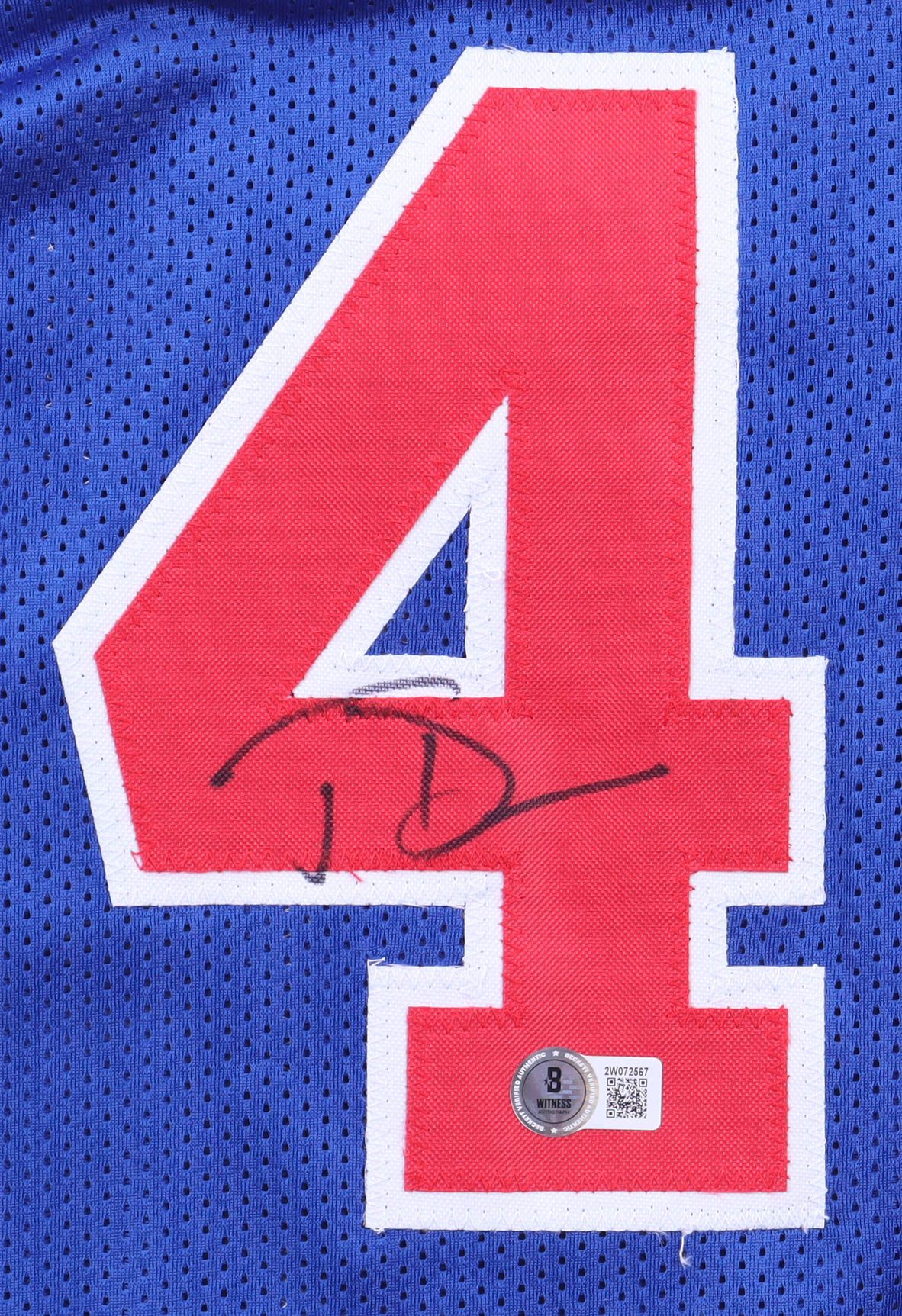 Joe Dumars Signed Jersey (Beckett) at PristineAuction.com Joe Dumars Signed Jersey (Beckett) at PristineAuction.com