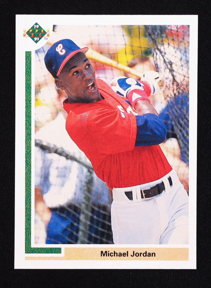 Michael Jordan 1991 Upper Deck #SP1 SP RC / Shown Batting in White Sox Uniform at PristineAuction.com Michael Jordan 1991 Upper Deck #SP1 SP RC / Shown Batting in White Sox Uniform at PristineAuction.com