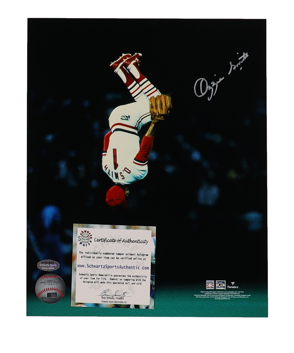 Ozzie Smith Signed Cardinals 8x10 Photo (Schwartz) at PristineAuction.com Ozzie Smith Signed Cardinals 8x10 Photo (Schwartz) at PristineAuction.com