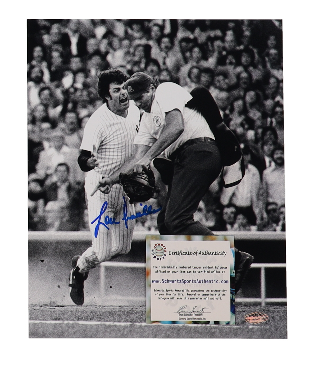 Lou Piniella Signed Yankees 8x10 Photo (Schwartz) at PristineAuction.com Lou Piniella Signed Yankees 8x10 Photo (Schwartz) at PristineAuction.com