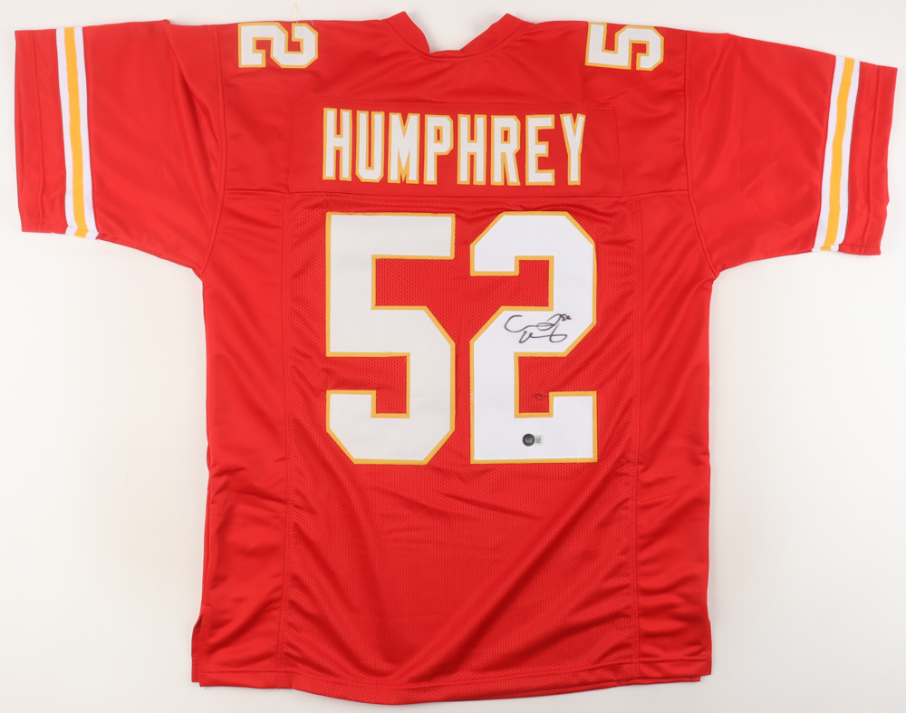 Creed Humphrey Signed Jersey (Beckett) at PristineAuction.com Creed Humphrey Signed Jersey (Beckett) at PristineAuction.com