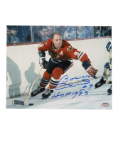 Bobby Hull Signed Blackhawks 8x10 Photo Inscribed "HOF 1983" (Schwartz) at PristineAuction.com