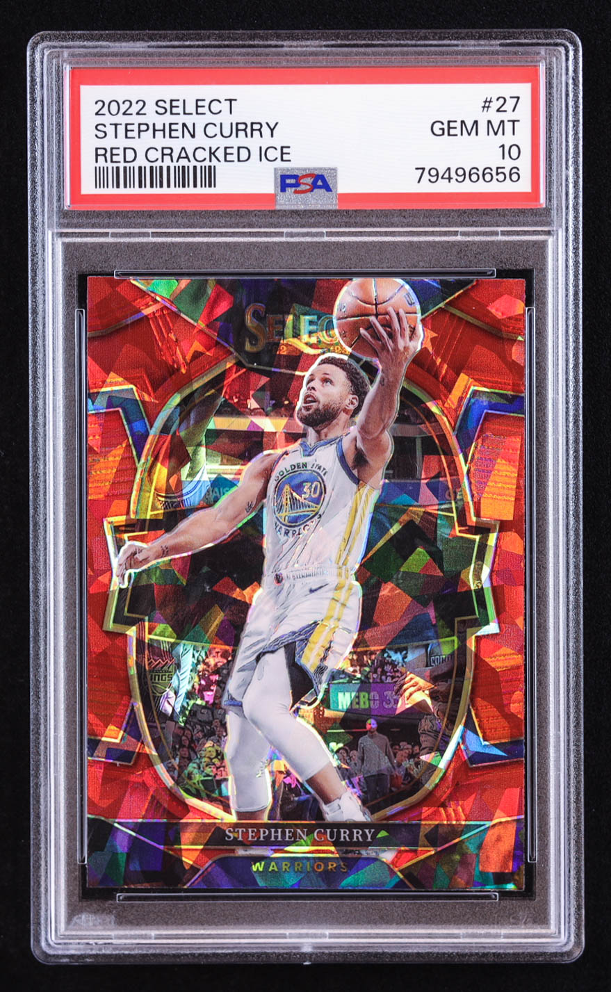 Stephen Curry 2022-23 Select Prizms Red Cracked Ice #27 (PSA 10) at PristineAuction.com Stephen Curry 2022-23 Select Prizms Red Cracked Ice #27 (PSA 10) at PristineAuction.com