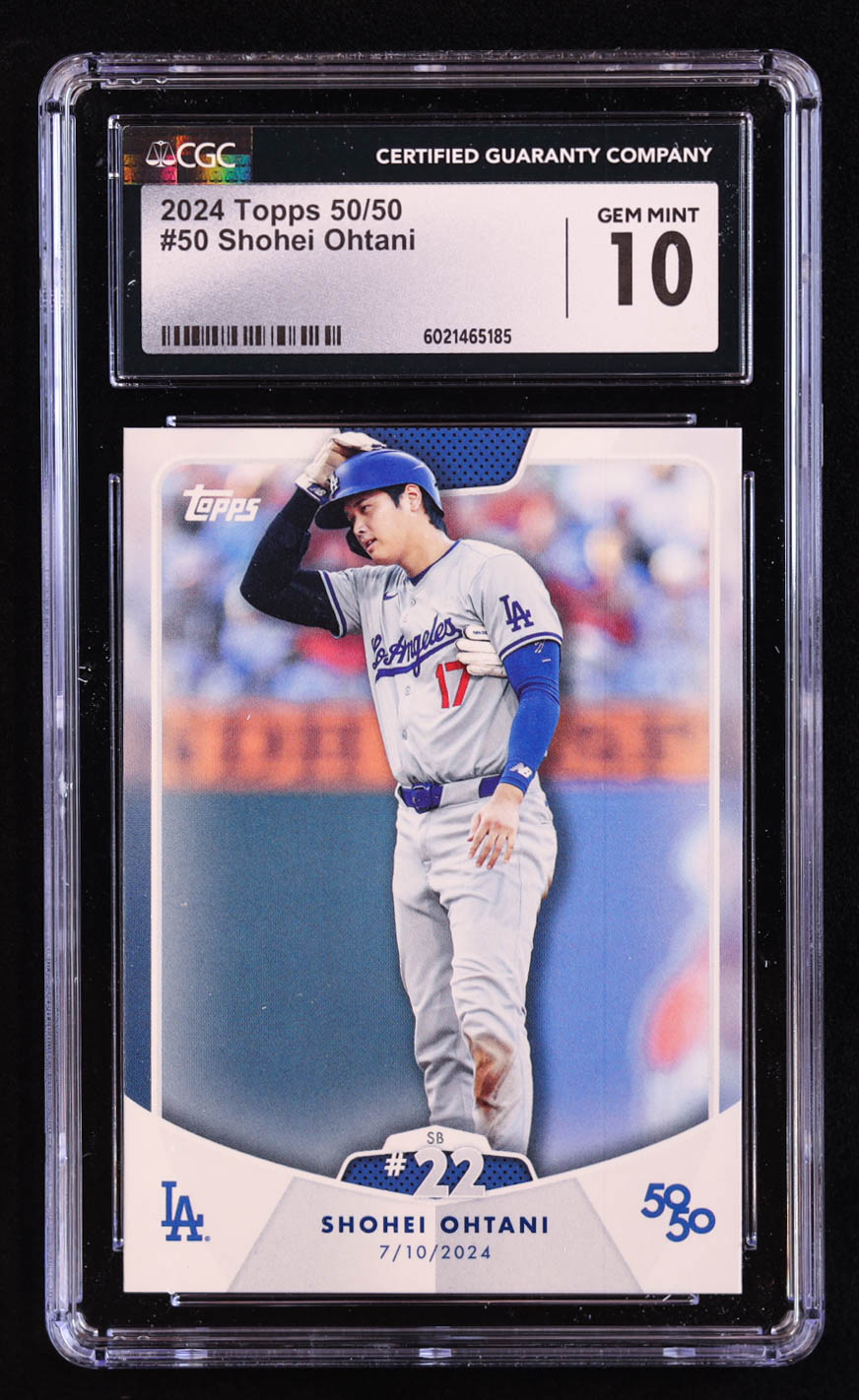 Shohei Ohtani 2024 Topps 50/50 Ohtani #50 (CGC 10) at PristineAuction.com Shohei Ohtani 2024 Topps 50/50 Ohtani #50 (CGC 10) at PristineAuction.com