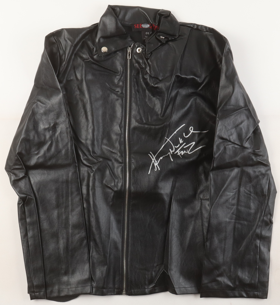 Henry Winkler Signed "Happy Days" T-Bird Leather Jacket Inscribed "Fonz" (Schwartz) at PristineAuction.com Henry Winkler Signed "Happy Days" T-Bird Leather Jacket Inscribed "Fonz" (Schwartz) at PristineAuction.com