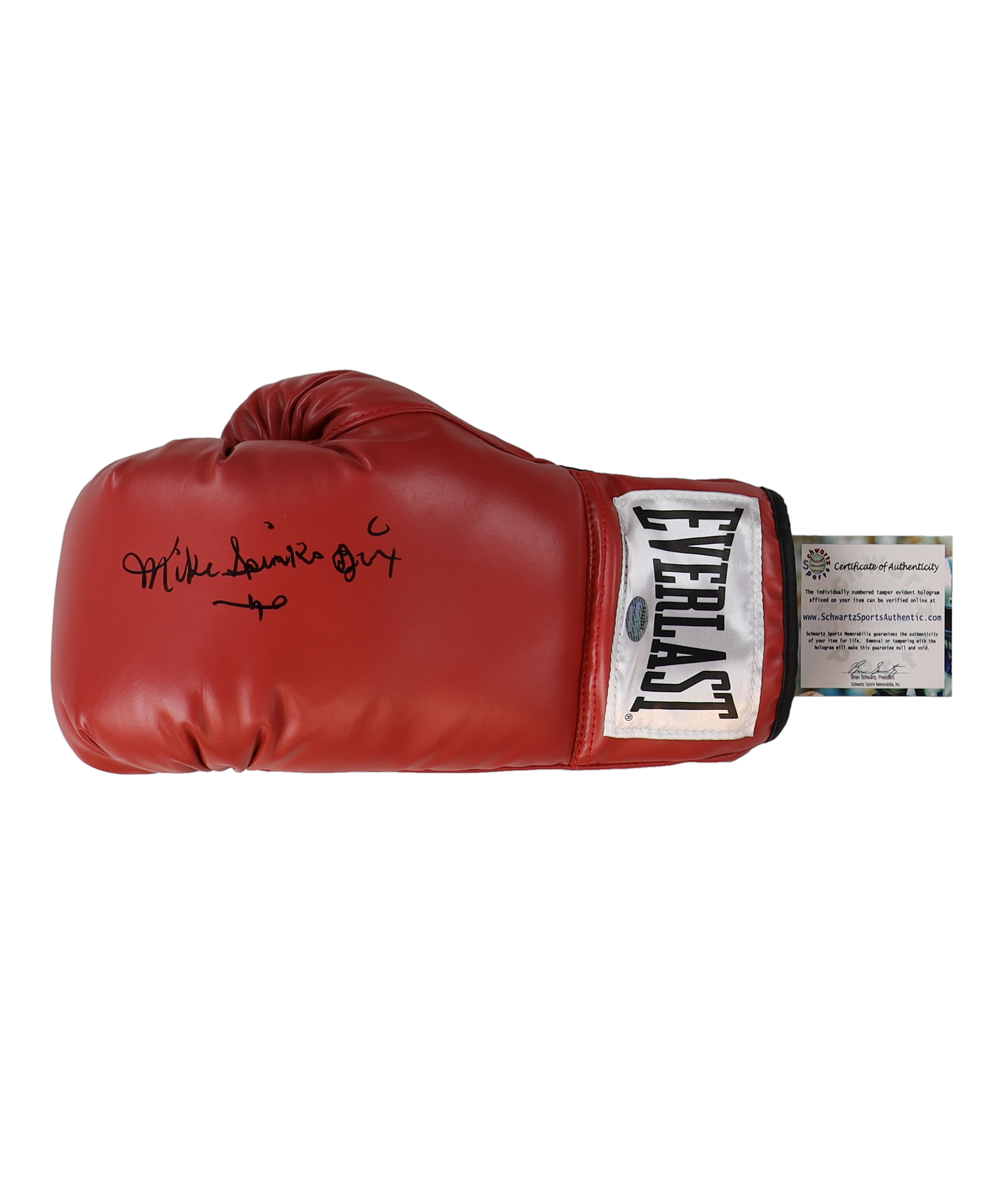 Michael "Jinx" Spinks Signed Everlast Boxing Glove (Schwartz) at PristineAuction.com Michael "Jinx" Spinks Signed Everlast Boxing Glove (Schwartz) at PristineAuction.com